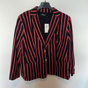 Brand NWT Ralph Lauren Red, White & Blue Blazer Sz 16
